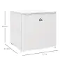 Mini Congelador de 35L con Temperatura Ajustable Puerta Reversible y Bajo Consumo Energético para Cocina Camping Blanco