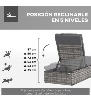 Tumbona de Ratán