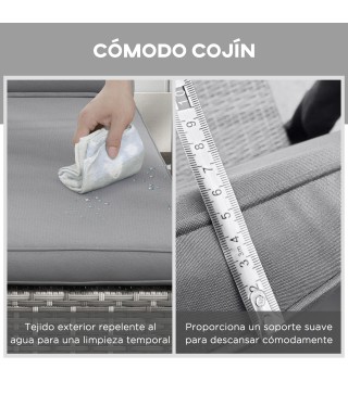 Tumbona de Ratán