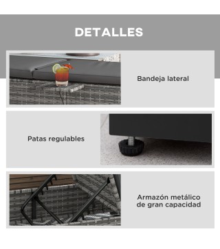 Tumbona de Ratán