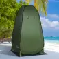 Tienda de Ducha Camping Portátil con Bolsillo Bolsa de Transporte y UV 20+ para Baño Inodoro 126x124x189 cm Verde Oliva