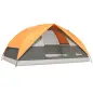 Tienda de Camping para 4 Personas Impermeable Fácil Instalación y Bolsa de Transporte Incluida 200x200x135 cm Gris
