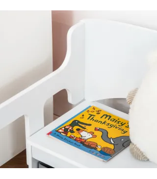 2 en 1 Banco de Madera Infantil