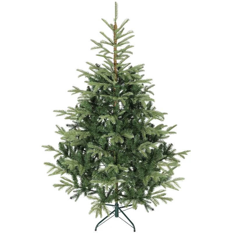 Árbol de Navidad Artificial 180 cm con 772 Ramas y Soporte Metálico Plegable Fácil Montaje para Salón Interior Verde