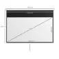 Pantalla de Proyector Manual 120 Pulgadas Formato 16:9 266x149 cm Blanco