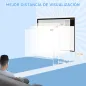 Pantalla de Proyector Manual 120 Pulgadas Formato 16:9 266x149 cm Blanco