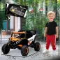 Coche Eléctrico para Niños UTV 12V con 2 Motores Control Remoto Velocidad hasta 7 km/h Sistema de Suspensión Naranja