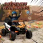 Coche Eléctrico para Niños UTV 12V con 2 Motores Control Remoto Velocidad hasta 7 km/h Sistema de Suspensión Naranja
