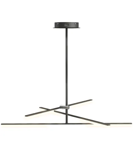 Lámpara de Techo LED Moderna Ø100x79 cm con Pantalla de Acrílico Ángulo de Luz Ajustable para Salón Dormitorio o Cocina