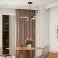 Lámpara de Techo LED Moderna Ø100x79 cm con Pantalla de Acrílico Ángulo de Luz Ajustable para Salón Dormitorio o Cocina
