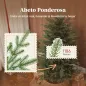 Árbol de Navidad Artificial 150 cm con 1186 Ramas y Soporte Metálico Plegable Fácil Montaje para Salón Interior Verde