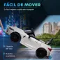 Coche de Batería para Niños 12V BMW M4 con Mando a Distancia Faros Bocina Música Velocidad 3-5 km/h Blanco