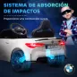 Coche de Batería para Niños 12V BMW M4 con Mando a Distancia Faros Bocina Música Velocidad 3-5 km/h Blanco