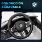 Coche de Batería para Niños 12V BMW M4 con Mando a Distancia Faros Bocina Música Velocidad 3-5 km/h Blanco