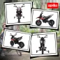 Moto Eléctrica para Niños 12V con Licencia Aprilia con Ruedas Auxiliares Desmontables 6 km/h Suspensión Trasera Rojo