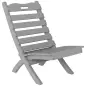 Silla de Jardín de Madera con Listones Respaldo Inclinado y Protección Multicapa para Exterior 76x48x78 cm Gris Silla de Jardín de Madera con Listones Respaldo Inclinado y Protección Multicapa para Exterior 76x48x78 cm Gris