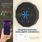 Máquina Boxeo Musical Pared con Conexión Bluetooth y Luces LED para Adultos y Niños en Casa Gimanasio Negro