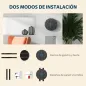 Máquina Boxeo Musical Pared con Conexión Bluetooth y Luces LED para Adultos y Niños en Casa Gimanasio Negro