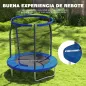 Cama Elástica Infantil Trampolín para Niños +6 Años con Red de Seguridad Ø183x200 cm Azul