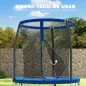 Cama Elástica Infantil Trampolín para Niños +6 Años con Red de Seguridad Ø183x200 cm Azul