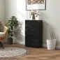 Cómoda con 5 Cajones Cajonera de Estilo Moderno para Dormitorio Entrada Salón 55x34x100 cm Negro
