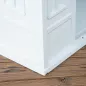 Casa para Perros con Imitación de Ventana y Tejas para Perros Medianos 65x75,7x63 cm Azul Verdoso y Blanco Casa para Perros con Imitación de Ventana y Tejas para Perros Medianos 65x75,7x63 cm Azul Verdoso y Blanco