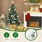 Árbol de Navidad 150 cm con Adornos 150 Luces LED Blanco Cálido 8 Modos de Iluminación 480 Ramas Verde