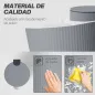 Cubo de Basura Cocina 30L con Pedal Tapa de Cierre Suave y Cubo Extraíble para Dormitorio Oficina Estudio Salón Gris