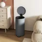 Cubo de Basura Cocina 30L con Pedal Tapa de Cierre Suave y Cubo Extraíble para Dormitorio Oficina Estudio Salón Gris