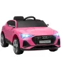 Coche de Batería para Niños 12V Audi E-tron con Mando a Distancia Faros Bocina Música Velocidad 3-5 km/h Rosa