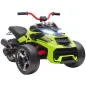 Quad Eléctrico para Niños 12V con 2 Motores Velocidad hasta 5 km/h 3 Ruedas Suspensión Verde