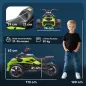 Quad Eléctrico para Niños 12V con 2 Motores Velocidad hasta 5 km/h 3 Ruedas Suspensión Verde