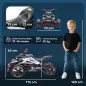 Quad Eléctrico para Niños 12V con 2 Motores Velocidad hasta 5 km/h 3 Ruedas Suspensión Negro y Blanco