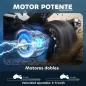 Quad Eléctrico para Niños 12V con 2 Motores Velocidad hasta 5 km/h 3 Ruedas Suspensión Negro y Blanco