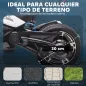 Quad Eléctrico para Niños 12V con 2 Motores Velocidad hasta 5 km/h 3 Ruedas Suspensión Negro y Blanco