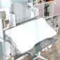 Juego de Escritorio y Silla para Niños de +3 Años Altura Ajustable con Tablero Inclinable 80x55x107,5 cm Gris