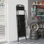 Escalera Plegable de 4 Peldaños con Bolsa de Herramientas Escalera de Tijera con Peldaños Anchos Antideslizantes Negro