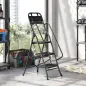 Escalera Plegable de 3 Peldaños con Bolsa de Herramientas Escalera de Tijera con Peldaños Anchos Antideslizantes Negro