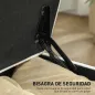 Banco de Almacenaje con 2 Bisagras de Seguridad Tapa Abatible para Dormitorio Salón 120x40x48 cm Crema