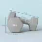 Juego de 2 Mancuernas Hexagonales de 2 x 6 kg de Metal Recubiertas en Plástico para Entrenamiento en Casa Gimnasio Gris Juego de 2 Mancuernas Hexagonales de 2 x 6 kg de Metal Recubiertas en Plástico para Entrenamiento en Casa Gimnasio Gris