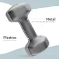 Juego de 2 Mancuernas Hexagonales de 2 x 6 kg de Metal Recubiertas en Plástico para Entrenamiento en Casa Gimnasio Gris Juego de 2 Mancuernas Hexagonales de 2 x 6 kg de Metal Recubiertas en Plástico para Entrenamiento en Casa Gimnasio Gris