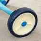 Triciclo para Bebés 2 en 1 para 2-5 Años con Barra Parental Pedales Antideslizantes, Reposapiés Plegables y Cesta Azul