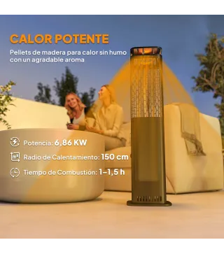 Estufa Pellets Exterior