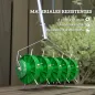 Rodillo Aireador de Césped con Clavos y Mango Desmontable de 100 cm en Tres Piezas para Aflojar el Suelo 45 cm Ancho