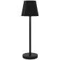 Lámpara de Mesita de Noche Inalámbrica con Luces LED Lámpara de Mesa USB-C Recargable 3 Colores Ø11,2x36,5 cm Negro Lámpara de Mesita de Noche Inalámbrica con Luces LED Lámpara de Mesa USB-C Recargable 3 Colores Ø11,2x36,5 cm Negro