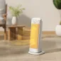 Calefactor Eléctrico Bajo Consumo 2000W con 4 Modos Termostato Regulable Protección contra Vuelcos y Sobrecalentamiento
