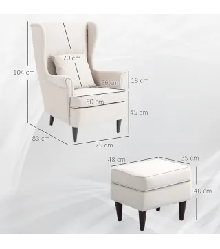 Sillón con Reposapiés