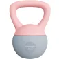 Pesa Rusa 8 kg Kettlebell Relleno de Arena Metálica y Mango Antideslizante para Entrenamiento en Casa 19x19x28 cm Rosa