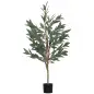 Árbol Artificial de Laurel 150 cm Decoración para Hogar Oficina Balcón Dormitorio Verde