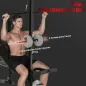 Banco de Musculación con Soporte para Barra Ajustable Extensión de Piernas Curl de Predicador y Mariposa para Gimnasio